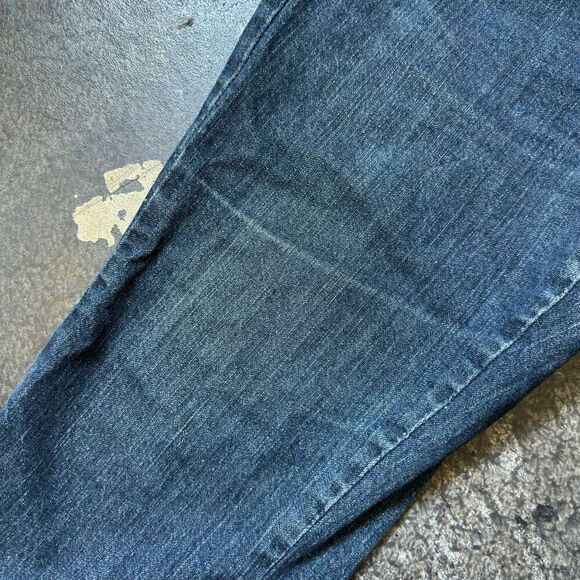 St John's Bay Women's Straight-Leg Stretch Jeans Blue Size 10P Used Stains - Picture 8 of 15